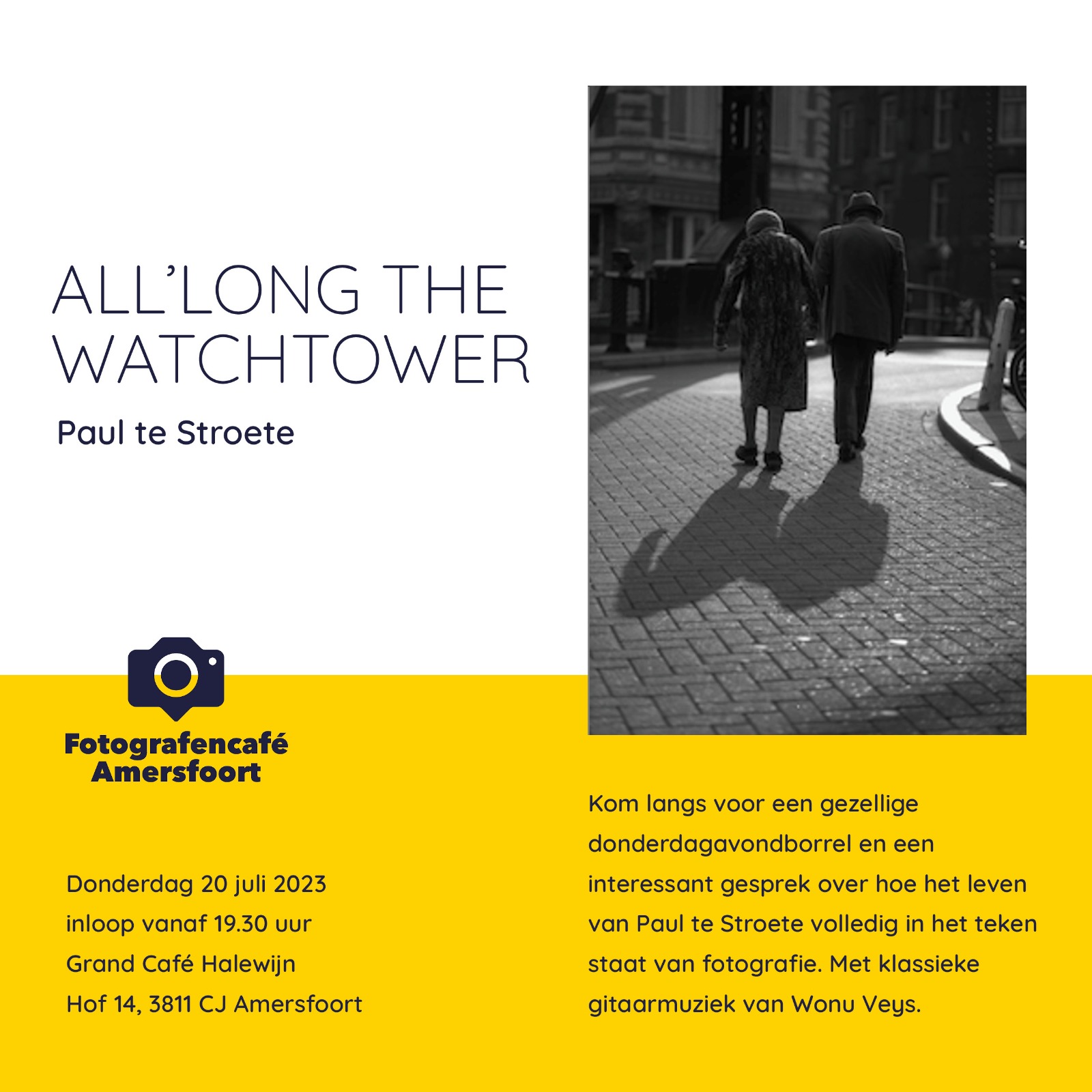 Do 24 jul; All'long the watchtower - Paul te Stroete
